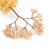 Natural Yellow Quartz Chips Tree of Life Decorations DJEW-B013-01C-2