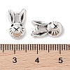 Tibetan Style Zinc Alloy Bunny Pendants TIBEP-R334-037AS-RS-3