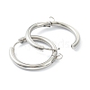 Tarnish Resistant 201 Stainless Steel Huggie Hoop Earring Findings STAS-P283-01M-P-2