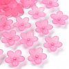 Frosted Acrylic Bead Caps MACR-S371-08A-704-1