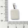 304 Stainless Steel Pendants STAS-C097-56P-07-3