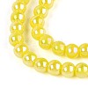 Electroplate Opaque Glass Beads Strands GLAA-T032-P4mm-AB16-3