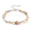 Natural Rutilated Quartz Chips Bracelets for Women BJEW-H623-01S-01-3