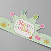 Birthday Crowns Paper Party Hat AJEW-WH0348-129C-2