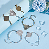 DIY Blank Dome Alloy Bracelet Making Kits DIY-GO0002-22-4