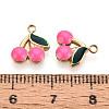 304 Stainless Steel Enamel Pendants STAS-T068-26-3