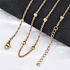 304 Stainless Steel Round Rope Chain Necklaces NJEW-C073-04G-2