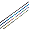 Fashewelry 4 Strands 4 Colors Vacuum Plating Electroplate Non-magnetic Synthetic Hematite Bead Strands G-FW0001-16-7