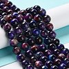 Natural Rainbow Tiger Eye Beads Strands G-NH0002-A01-B03-2