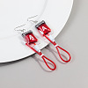 Blood Bag Plastic Dangle Earrings FS-WG7E43C-03-1