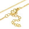 Brass Bowknot Pendant Necklaces NJEW-F326-06G-3