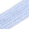 Natural Blue Chalcedony Beads Strands G-K310-C12-6mm-1
