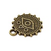 Tibetan Style Alloy Pendant Rhinestone Settings PALLOY-M198-22AB-3