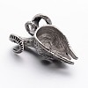 Retro 304 Stainless Steel Goat Skull Pendants STAS-E094-11AS-3