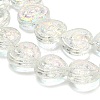 Electroplate Baking Paint Glass Beads Strands EGLA-K061-13A-AB06-3