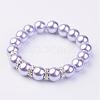 Glass Pearl Stretch Bracelets BJEW-JB02501-2