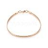 304 Stainless Steel Choker Necklaces and Bangles Jewelry Sets SJEW-L144-A02-G-5