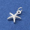 925 Sterling Silver Starfish Charms STER-K181-04S-2