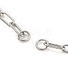 Tarnish Resistant 304 Stainless Steel Paperclip Chains Bracelet Making AJEW-P119-03P-2