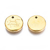 316 Surgical Stainless Steel Charms STAS-S116-418H-G-3
