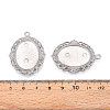 Non-Tarnish 304 Stainless Steel Pendant Cabochon Settings X-STAS-N114-02P-3