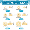 6 Styles Brass Spacer Beads KK-PH0013-70G-2