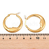 Moon 304 Stainless Steel Hoop Earrings for Women EJEW-L312-01G-3