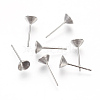 Non-Tarnish 304 Stainless Steel Post Stud Earring Settings STAS-I097-006D-P-2