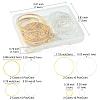 80Pcs 8 Style Brass Linking Rings KK-FS0001-15-5