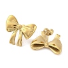 Ion Plating(IP) 304 Stainless Steel Stud Earrings for Women EJEW-N054-08G-2