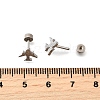 304 Stainless Steel Stud Earrings EJEW-H161-01P-J-5