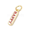 Brass Enamel Charms KK-P338-01G-G02-2