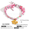 304 Stainless Steel Pendant Printed Scarf Necklaces FS-WGD2FA8-29-1