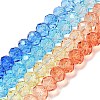 Transparent Painted Glass Beads Strands X1-DGLA-A034-T8mm-A13-2