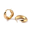 Ion Plating(IP) 304 Stainless Steel Hoop Earrings EJEW-O096-50G-2