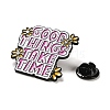 Inspiring Word Good Things Take Time Enamel Pins JEWB-Z014-05B-EB-3