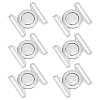 6Sets Zinc Alloy Side Release Buckles FIND-BC0013-98B-1