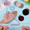 20 Yards 10 Colors Nylon Pleated Elastic Mesh Lace Ribbon OCOR-BC0009-33-3