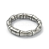 Tibetan Style 316 Surgical Stainless Steel Spring Gate Rings STAS-E191-01AS-01-2