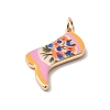 Printed Brass Pendants KK-H253-01B-G02-2