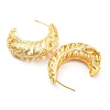 Flower of Life Rack Plating Brass Stud Earrings EJEW-A028-07G-2