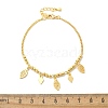 Brass Charm Bracelets BJEW-U020-07G-5