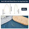 CREATCABIN 80Pcs Brass Earring Hooks KK-CN0002-32-2