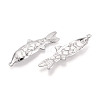 304 Stainless Steel Fish Pendants STAS-T069-15P-2