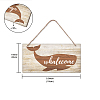 Natural Wood Hanging Wall Decorations HJEW-WH0015-033-2