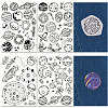 Non-Woven Water Soluble Embroidery Patterns DIY-WH0538-016-1