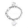 Non-Tarnish 304 Stainless Steel Paperclip Chains & Cable Chain Jewelry Sets SJEW-K153-56P-4