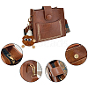 DIY Imitation Leather Women's Shoulder Bag Making Kit with Magnetic Closure & Fluffy Ball Charm DIY-WH0570-01B-5