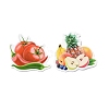 Cartoon Fruit Paper Stickers Set DIY-G066-18-2