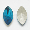 Pointed Back Glass Rhinestone Cabochons RGLA-T083-6x12mm-14-2